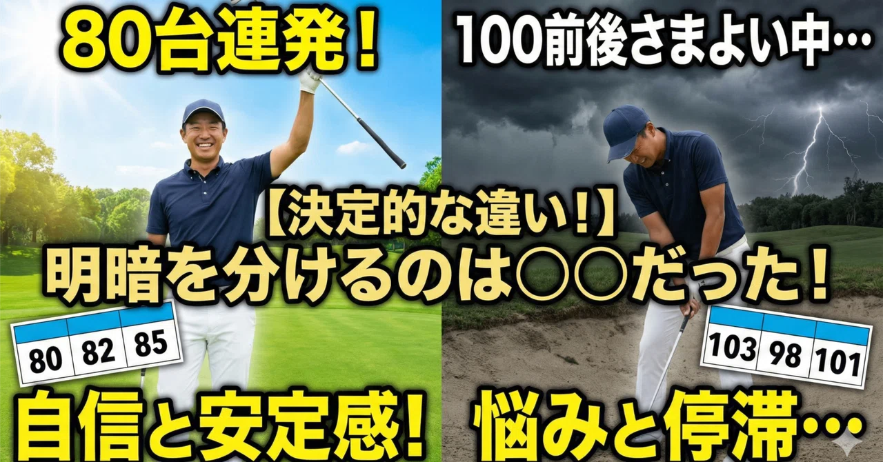 「80台を連発」する人と「ずっと100前後」をさまよう人の違い